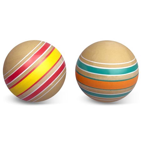 картинка Мяч резиновый d=10см Эко Волчок, накачанный, ручное окрашивание