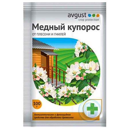картинка Удобрение " Avgust " 100г Медный купорос, от плесени и гнилей