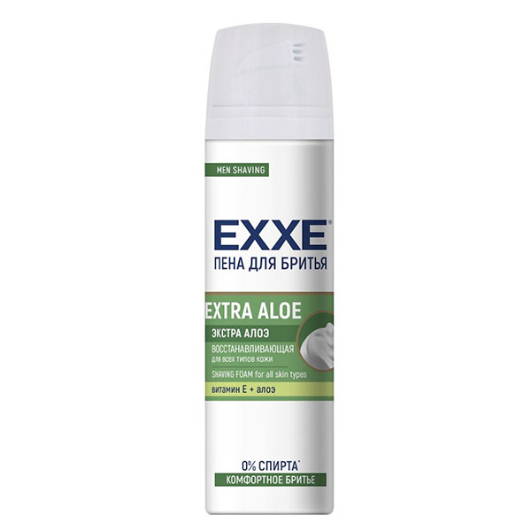 картинка Пена для бритья 200мл " Exxe " Extra aloe, восстанавливающая