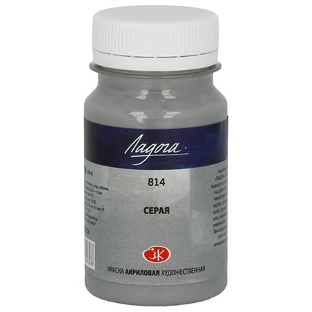 картинка Краска акриловая " Ладога " 100мл серая