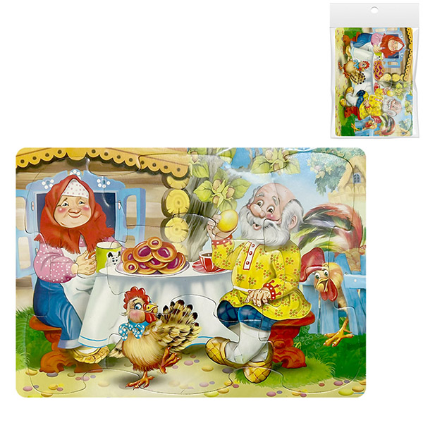 картинка Пазлы " Антураж " Любимые сказки. Курочка Ряба, 7 элементов