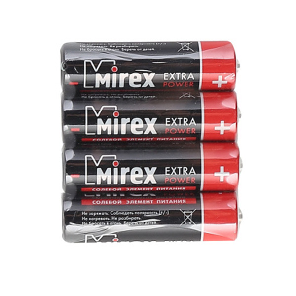 картинка Батарейка " Mirex " R6 солевая, термоусадка