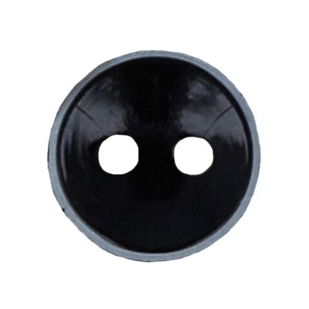картинка Пуговица " Gamma " черная d 6мм, пластик, пакет