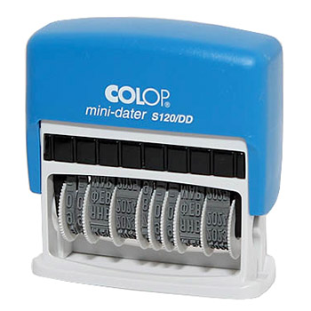 картинка Датер-мини автоматический " Colop " две даты, месяц буквами, высота шрифта 3,8мм