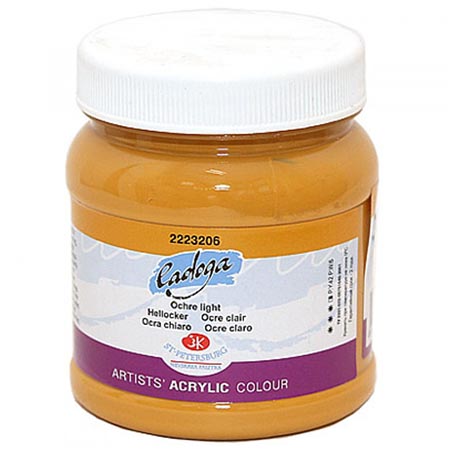 картинка Краска акриловая " Ладога " 220мл охра светлая