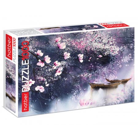 картинка Пазлы " Hatber " 1000элементов Акварельная мечта 68*45см, картонная упаковка