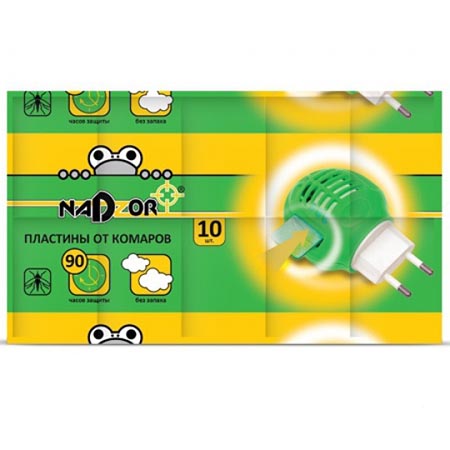 картинка Средство от комаров " Nadzor " пластины 10шт