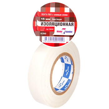 картинка Изолента " Klebebander " 15мм*20м белая