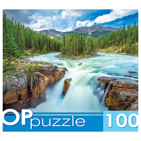 картинка Пазлы " TOPpuzzle " 1000элементов Канада. Национальный парк Джаспер, 68,5*48,5см, картонная упаковка 15*19*6,5см