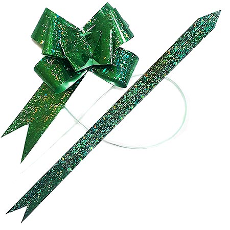 картинка Бант " KWELT " 3см Зеленый, 10шт в упаковке, индивидуальная упаковка, европодвес