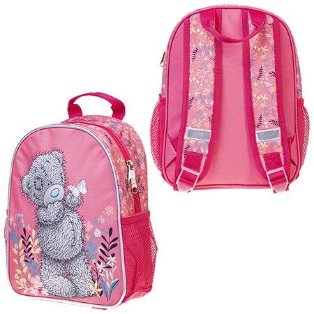 картинка Рюкзак " Hatber " 31*24*10см MetoYou Розовый, 1 отделение, регулируемые лямки, ручка-петля, два боковых кармана из сетки, светоотражающие элементы, полиэстер