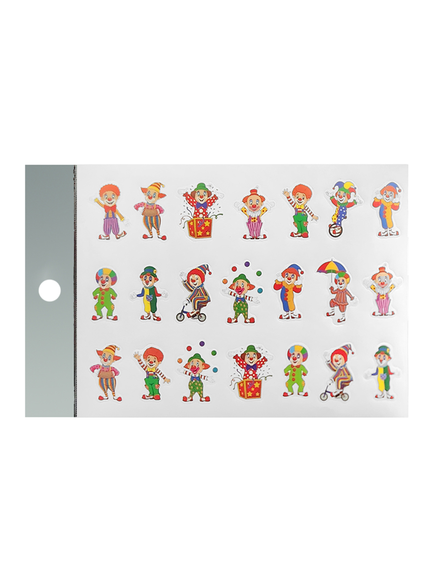 картинка Наклейки " KWELT " А6 Клоуны, без отделки