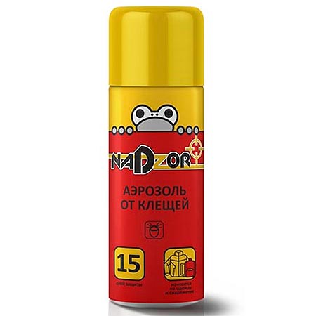 картинка Средство от клещей " Nadzor " аэрозоль 100мл