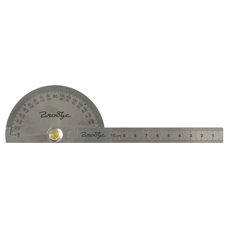 картинка Угломер металлический 10см, с линейкой " Глобус "