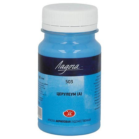 картинка Краска акриловая " Ладога " 100мл церулеум аналог