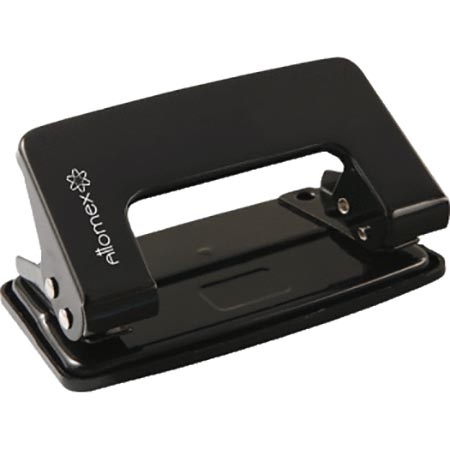 картинка Дырокол на 10л " Attomex " металлический, противоскользящая резиновая вставка, черный