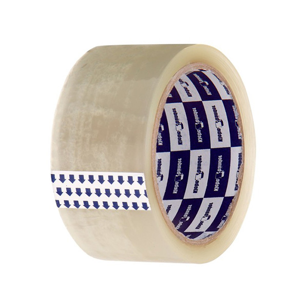 картинка Лента упаковочная клейкая 50мм* 57м, прозрачный, 40мкм, полипропилен, " Klebebander ", термоусадочная пленка