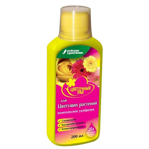 картинка Удобрение " Буйские удобрения " 200мл Цветочный рай, для цветущих растений