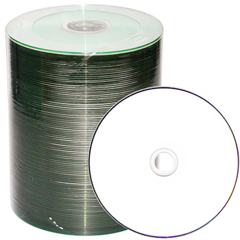 картинка Диск CD-R " Mirex " printable inkjet 700 Мб 52х (без надписи) bulk 100шт