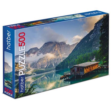 картинка Пазлы " Hatber " 500элементов Premium Горный пейзаж 46*34см, картонная упаковка