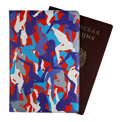 картинка Обложка для паспорта " Имидж " Силуэт, ПВХ, матовая, с рисунком