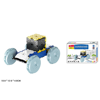 картинка Конструктор-пазл " Развивающий " 185 деталей, развивает логическое мышление, мелкую моторику, цветовосприятие, от 3 лет, картонная упаковка 18*12*4см