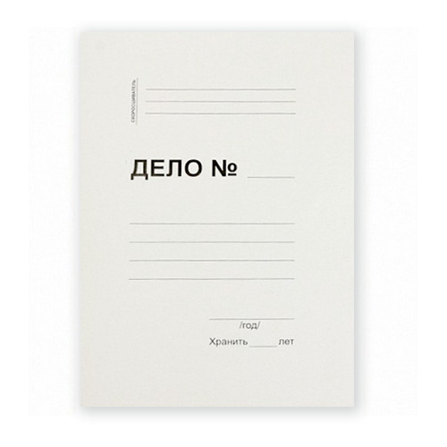 картинка Обложка картонная Дело " Эко-Нева " А4 280г/м2 мелованная, белая