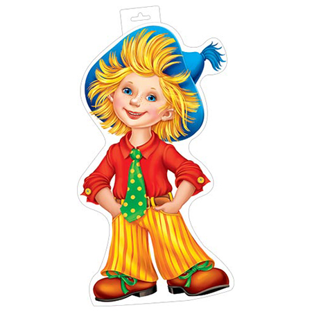 картинка Плакат фигурный " Мир открыток " 0-35 А4 Незнайка