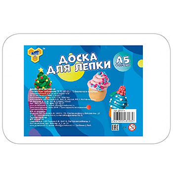 картинка Доска для лепки " Пчелка " МАЛЫЙ ФОРМАТ А5 белая Эконом