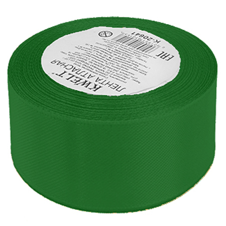 картинка Лента атласная " KWELT " 50мм*22,85м зеленая