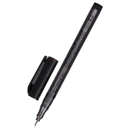 картинка Ручка капиллярная (линер) " Сонет " 0,2мм черный, пигментный