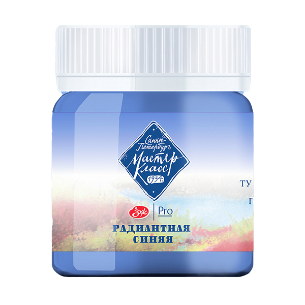 картинка Гуашь " Мастер-Класс "  40мл радиантная синяя