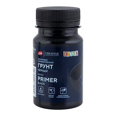 картинка Грунт акриловый " Декола " 100мл черный художественный