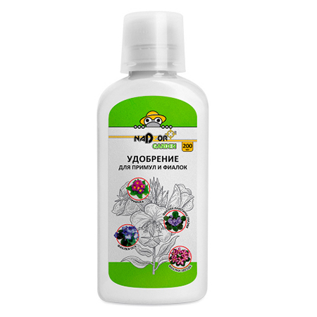 картинка Удобрение " Nadzor " Жидкое минеральное для примул и фиалок 200мл