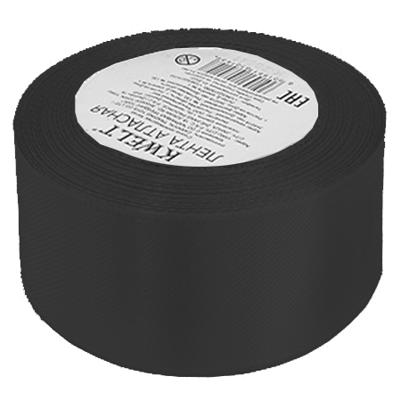 картинка Лента атласная " KWELT " 50мм*22,85м черная