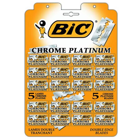 картинка Лезвия " BIC " 5шт, 20уп, картонный дисплей