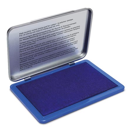 картинка Подушка штемпельная настольная " Ideal " 90*160мм синяя