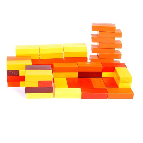 картинка Конструктор " Росигрушка " Кирпичики 60 деталей, пластиковый, в рюкзаке