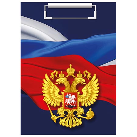картинка Планшет " deVente " А4 Герб, с верхним зажимом, матовый ламинированный картон 2мм, индивидуальная упаковка
