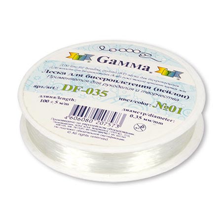 картинка Леска " Gamma " №1 d=0,35мм, 100м, прозрачная