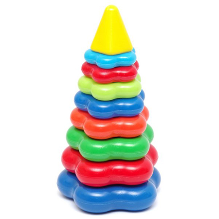 картинка Пирамида " Karolina toys " детская, 26см, 10 деталей