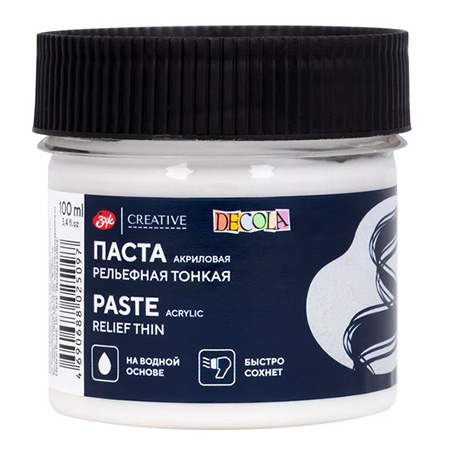 картинка Паста акриловая " Декола " 100мл рельефная тонкая