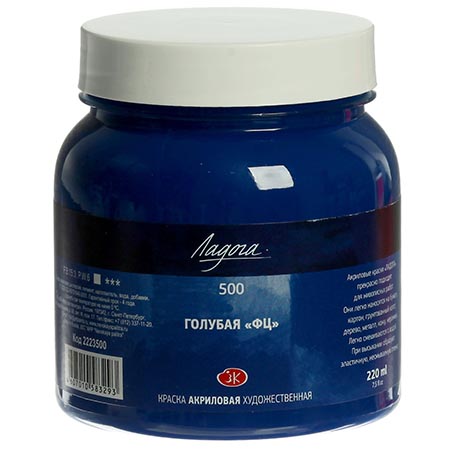 картинка Краска акриловая " Ладога " 220мл голубая ФЦ