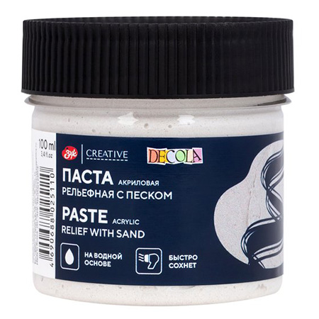 картинка Паста акриловая " Декола " 100мл рельефная с песком