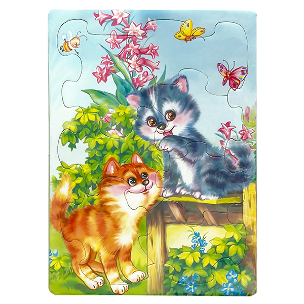 картинка Пазлы " Антураж " Maxi Puzzle Два котенка 7 элементов