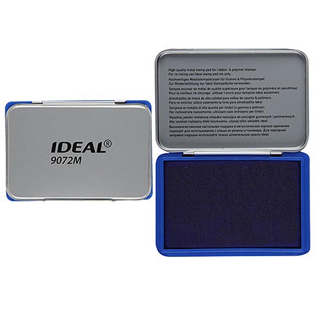 картинка Подушка штемпельная настольная " Ideal " 70*110мм синяя