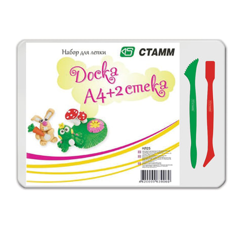 картинка Доска для лепки " Стамм " А4 + 2 стека