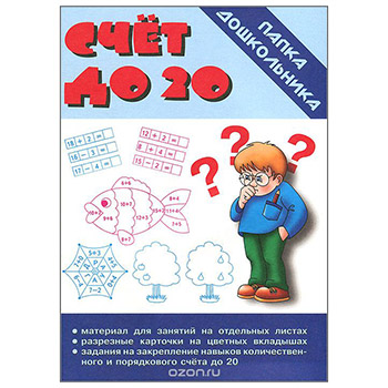 картинка Папка дошкольника " Счет до 20 "