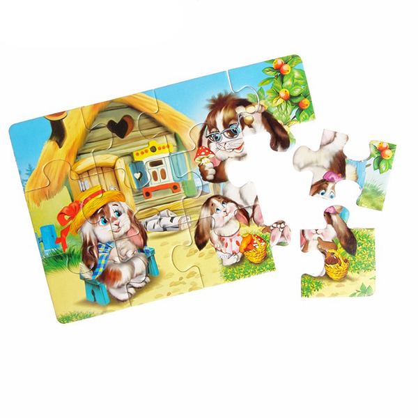 картинка Пазлы " Антураж " Крольчата, 12элементов