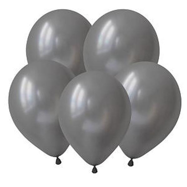 картинка Шар латексный " Браво " металлик 12"/30см Серебро